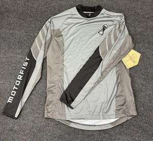 MotorFist Speed Jersey Black/Gray Long Sleeve Shirt New with Tags - Picture 1 of 10
