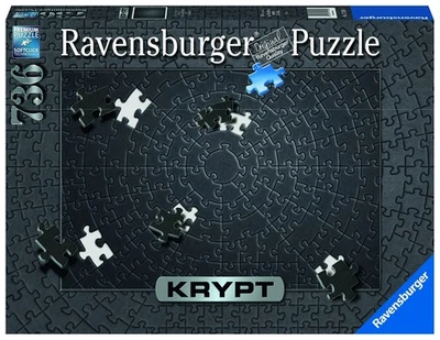 Ravensburger Krypt Puzzle Black 736 Pieces 17258 0 - Image 1 of 4