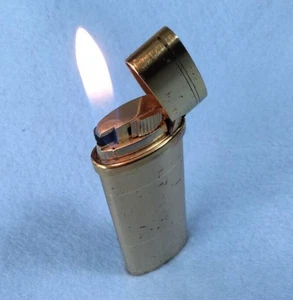 YSL Yves Saint Laurent Logo Gas Feuerzeug Gold Schwarz Vintage voll funktionsfähig ohne Box - Bild 1 von 7