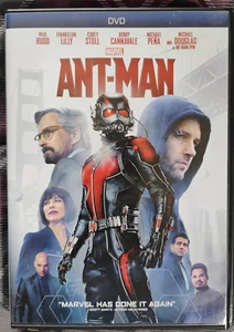 ANT-MAN DVD MARVEL 2015 PAUL RUDD/EVANGELINE LILY/MICHAEL DOUGLAS/MICHAEL PENA - Picture 1 of 3