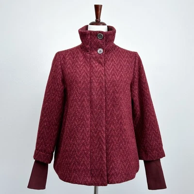 Prana Wool Zip Front Rib Knit Cuff Lily Jacket NWT Foto 1 de 4