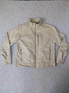 Kuhl Men's Jacket Insulated Burr Khaki Jacket Canvas Zip Patina Dye Sz XXL Lined - Picture 1 of 13