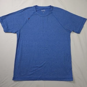 Rhone Shirt Mens M True Blue Reign S/S Breathable Workout Tee Stretch Gym - Picture 1 of 6