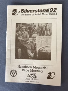 Race Programme 13 June 1992 Silverstone Vintage Sports Car Club VSCC A5 - Picture 1 of 1