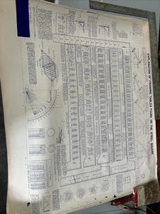 2 Vintage Bauplan Anleitungen zur Rahmung quadratisch, ungerahmt, Baukunst - Bild 1 von 23
