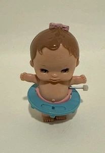 Vintage Tomy KID-A-LONG Wind-up Baby Doll In Walker 1977 - Picture 1 of 5