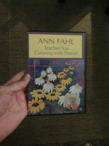Ann Fahl Teaches You Coloring With Thread Sewing DVD FREE SHIPPING - Imagen 1 de 2