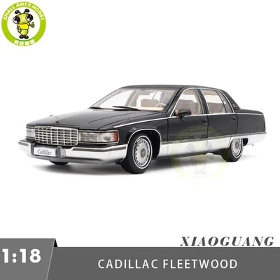 1/18 Diecast Model Car Friends Gifts For Cadillac Fleetwood Black Beige Interior - Image 1 of 4