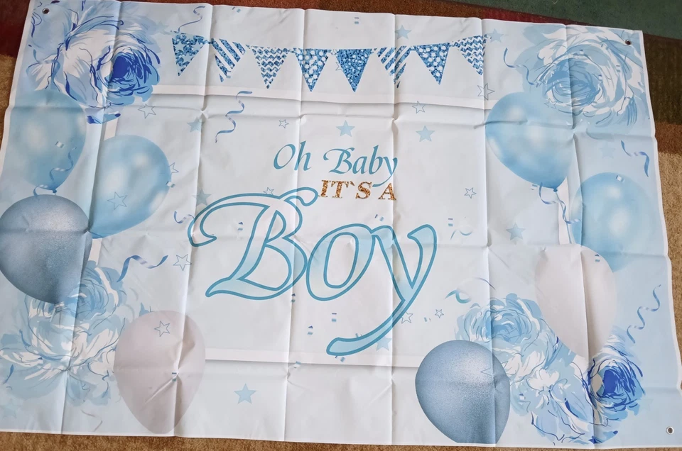 "OH Baby Its A Boy" Banner 4x5 - Image 1 of 1