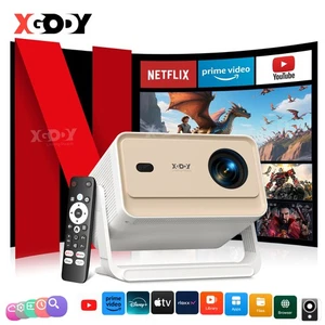 XGODY 25000Lumens Projector 4K HD Bluetooth 5G WIFI Home Theater Movie Whale Os - Picture 1 of 14