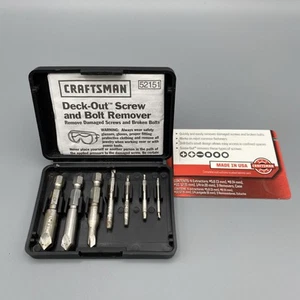 Craftsman Deck Out Screw And Bolt Remover 4 Extractors 3 Removers - Imagen 1 de 8
