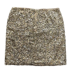 White House Black Market Sequin Mini Skirt Party Cocktail Shimmer Women 8 - Picture 1 of 5