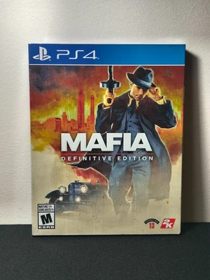 Mafia - Definitive Edition (PlayStation 4, 2020) - Factory Sealed w/ Slipcover - Image 1 of 4