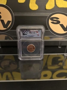 LAST YEAR *2025* MS67 RD Lincoln Cent Penny 1c ICG - UNC Hutto Signed FLAG LABEL - Picture 1 of 2
