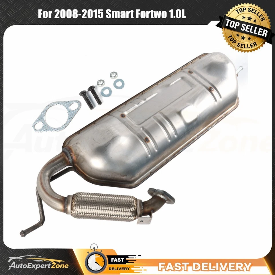 Rear Exhaust Replacement Muffler fits Smart Fortwo 1.0L 2008 - 2015 Smart Car Foto 1 de 4