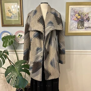 Thread & Supply Aztec Blanket Coat Large Western Southwest Heritage Boho Ranch - Bild 1 von 6