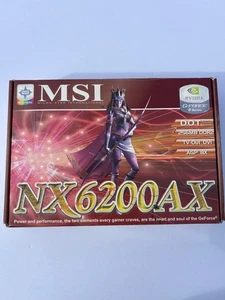 MSI NX6200AX-TD256 GeForce 6200 256MB GDDR2 Video Card GPU D2 sealed card Nvidia - Picture 1 of 10