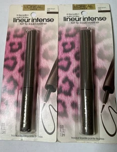 2 L'Oreal Lineur Delineador de Ojos Líquido Punta de Fieltro Intenso MARRÓN OSCURO Lynx Edición Limitada - Imagen 1 de 5