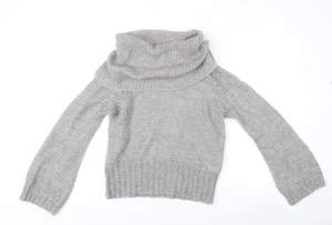 Marks and Spencer Womens Grey Cowl Neck Pullover M - Picture 1 of 12