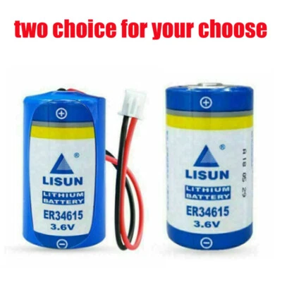 NEW 19000mAh ER34615 3.6V D Size Li-Battery with Customizable Plug - Image 1 of 4