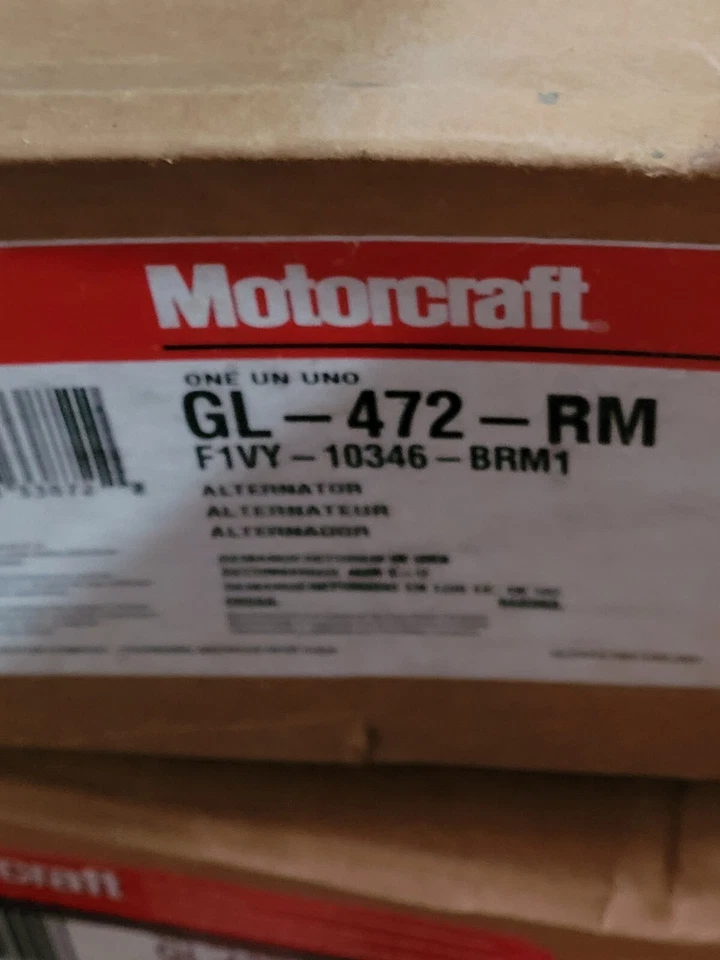 Alternador Lincoln Town Car 1991-1994 (F1VY10346BRM1, GL472RM) Reman Foto 1 de 1