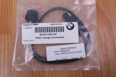 New BMW Police Parts 2005 BMW R1150RT-P R12C Charge Connection - Image 1 of 3