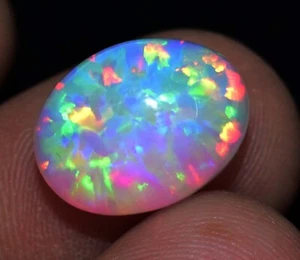 6.50 Ct Natural Ethiopian Fire Opal Certified Play of Color Untreated Gemstone - Picture 1 of 5