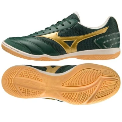 Zapatos de fútbol sala para adultos Mizuno Sala Club verdes genuinos nuevos - Imagen 1 de 4