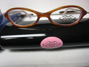 Phoebe Couture  Eyeglass Frames P223  BROWN 48-16-135 With  Case New  - Picture 1 of 3