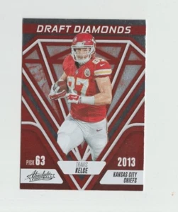 TRAVIS KELCE 2023 PANINI ABSOLUTE FOOTBALL DRAFT DIAMONDS FOIL INSERT DD9 CHIEFS - Picture 1 of 2