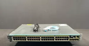 Cisco WS-C2960S-48LPS-L 48 Ports PoE Gigabit Switch - Same Day Shipping - Picture 1 of 5