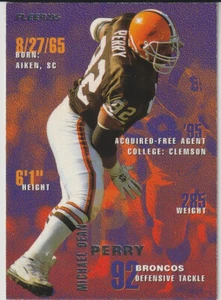 1995 Fleer #114 Michael Dean Perry Denver Broncos/Cleveland Browns - Bild 1 von 2