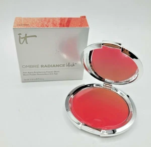 It Cosmetics Ombre Radiance Blush - Coral Flush Anti-Aging Brightening Powder - Picture 1 of 5