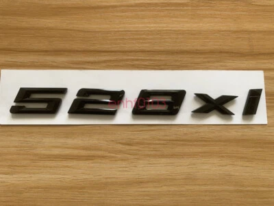 Gloss Black 3D ABS Letters Trunk 528xi Emblem Rear Badge for BMW 2017-2022-528xi - Изображение 1 из 4
