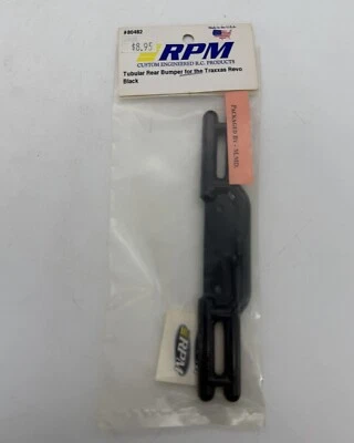 RPM Black Tubular Rear Bumper for Traxxas Revo 2.5, 3.3, E-Revo E-Revo Brushless - Image 1 of 2