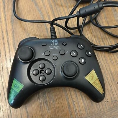 HORI Nintendo Switch Black Wired Gaming Controller Untested - Image 1 of 4