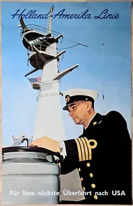 Póster cartel - Holland-America Line - Vacation Voyages - póster de viaje años 60 - Imagen 1 de 1
