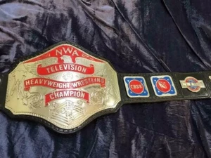 NWA TELEVISION HEAVY WEIGHT CHAMPIONSHIP REPLICA BELT 4MM ZINC ADULT SIZE TITLE - Picture 1 of 4