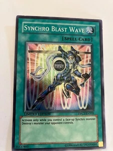 Synchro blast wave limited edition foil yu-gi-oh gaming cards cscan - Picture 1 of 2