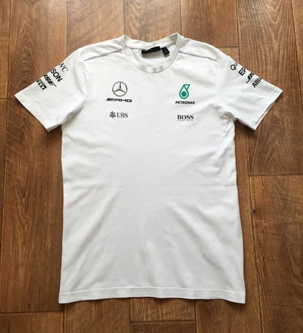 Mercedes AMG Petronas F1 Formula One 1 Team Hugo Boss T-Shirt Men's Size M Cover