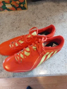 ADIDAS Atletismo~SPRINTSTAR 3 M~Zapatos para Correr Naranja y Amarillo~Para Hombre 10~NUEVOS CON ETIQUETAS - Imagen 1 de 5