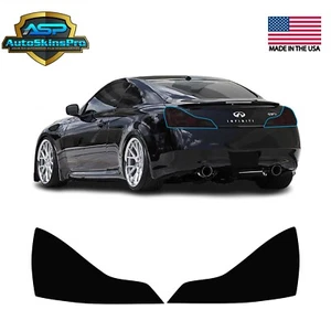Cubiertas de película de tinte superpuestas de vinilo precortadas para luz trasera Infiniti G37 Q60 Coupé 08-15 - Imagen 1 de 4