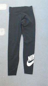 Nike Dri-Fit Women Leggings Small Petite Black Stripe Workout Activewear - Picture 1 of 2