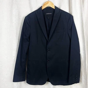 John Varvatos black cotton 2-button blazer suit jacket single breasted business - Picture 1 of 7