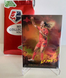 2023 Parkside NWSL Collection Vol. 1 Ebony Salmon Foil HYPED Insert #14