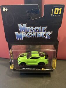 2020 Mustang Shelby GT500 Green Muscle Machines Maisto 1:64