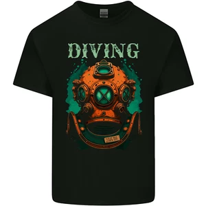 Retro Dive Helmet Scuba Diving Diver Bonnet Kids T-Shirt Boys Girls - Picture 1 of 3