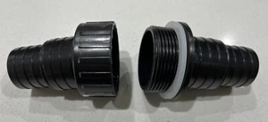 SULLAGE HOSE FITTINGS - SUITS 40MM DIAMETER HOSE - Picture 1 of 2
