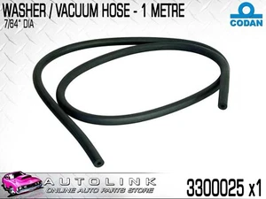 CODAN VACUUM & WASHER BLACK RUBBER HOSE 2.5mm OR 7/64" 1 METRE LENGTH 3300025 - Picture 1 of 1