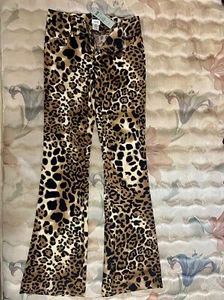 CACHE WOMEN 0 00 XS DRESS PANTS SEXY CLASSY LEOPARD GIRLS SIZE 16 ANIMAL SATIN - Picture 1 of 1